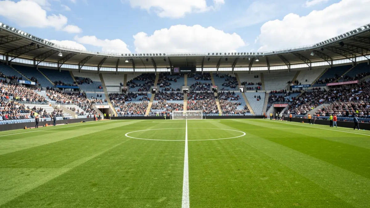 Imagen genérica de un campo de fútbol vacío.