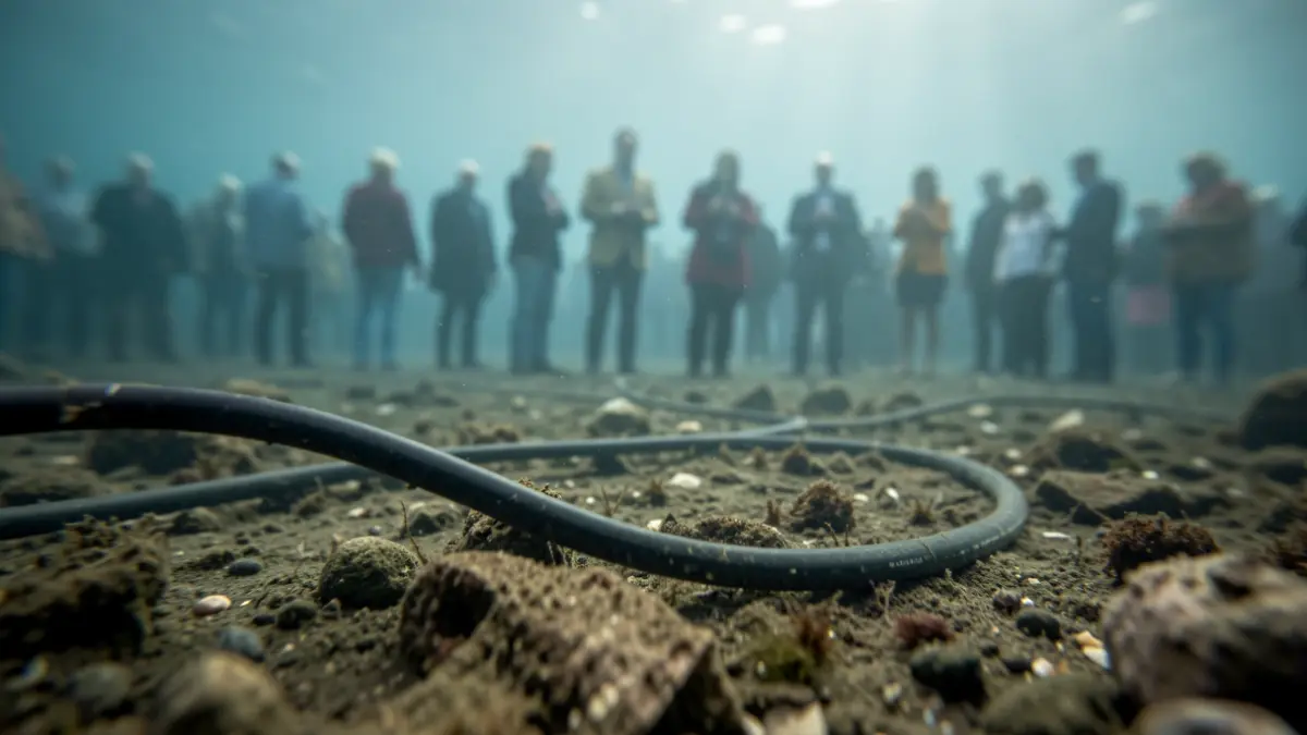 Generic image of an underwater cable on the seabed.