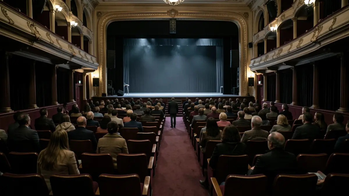 Imagen genérica de un teatro con asientos vacíos.