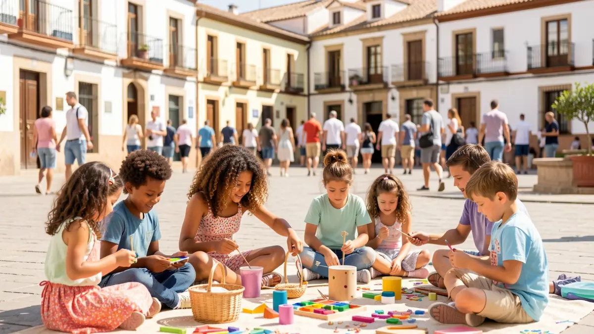 Imagen genérica de niños participando en actividades de verano en Andalucía.