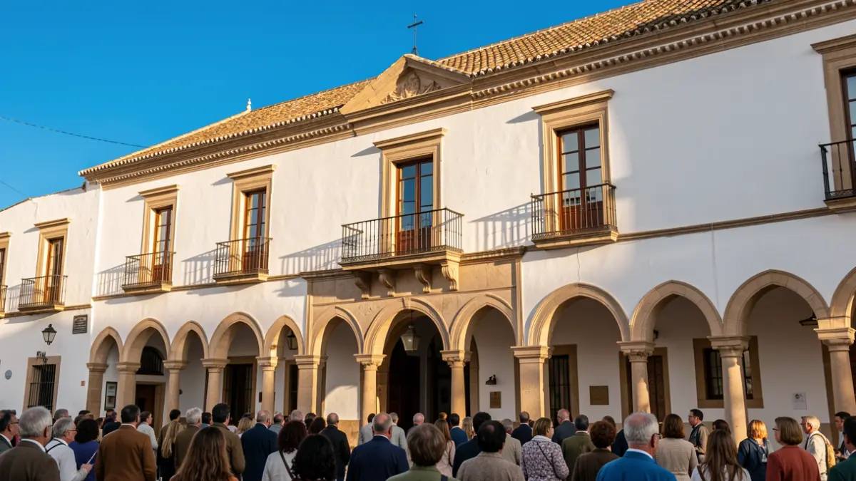 Facade of the Guadalcázar City Council.