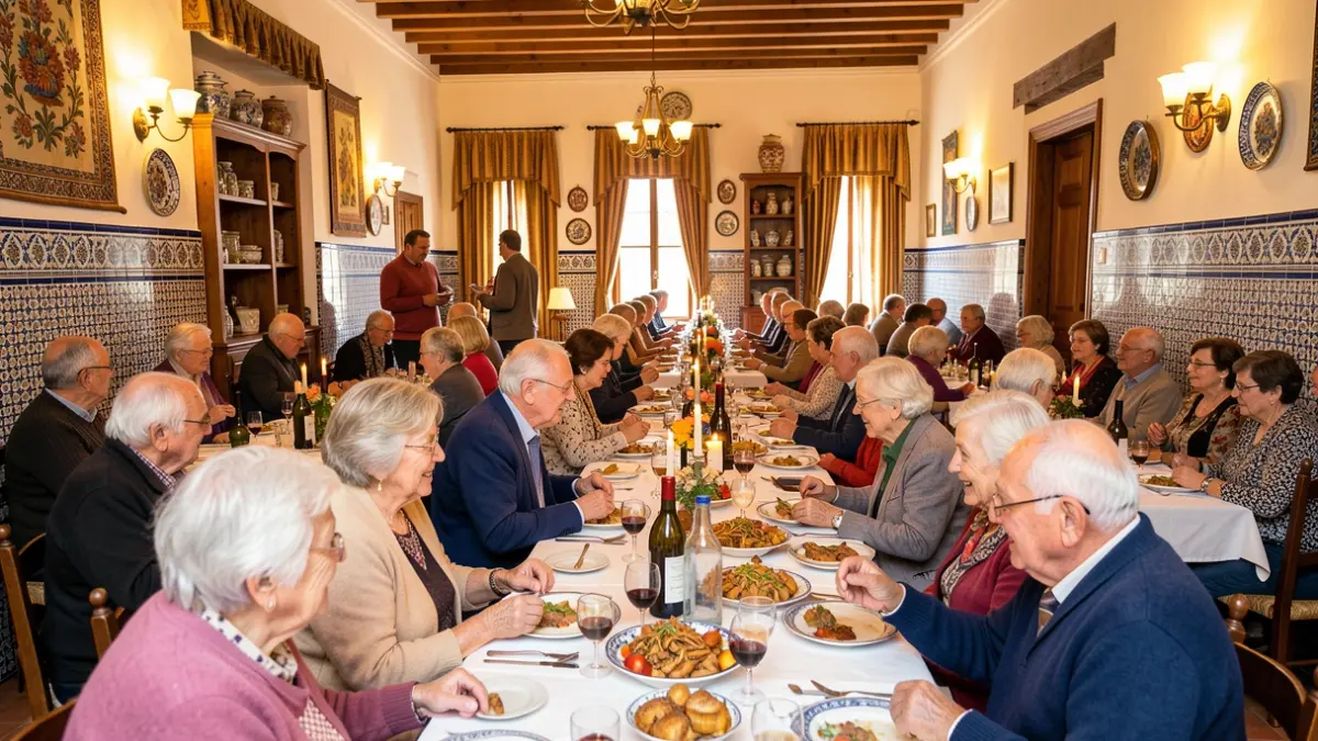 Generic image of a community event for seniors in Andalusia.