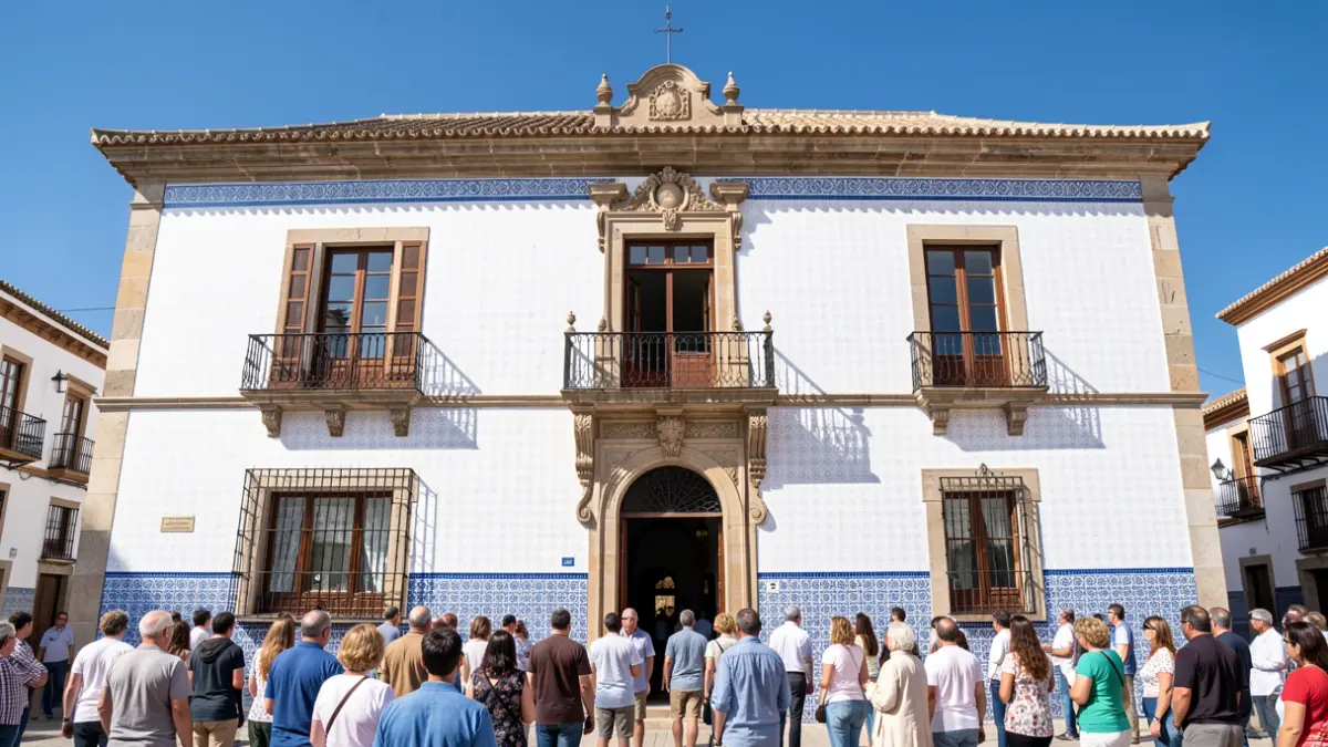 Facade of the Martos Town Hall.