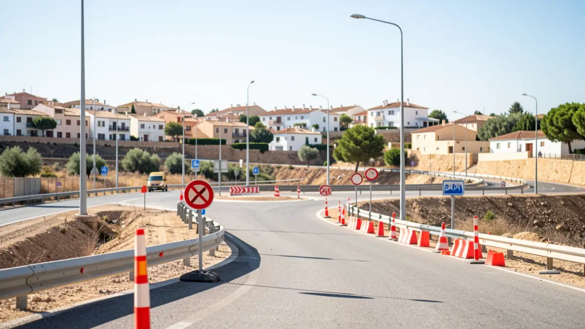 Generic image of construction work on the southern access to Huércal-Overa.