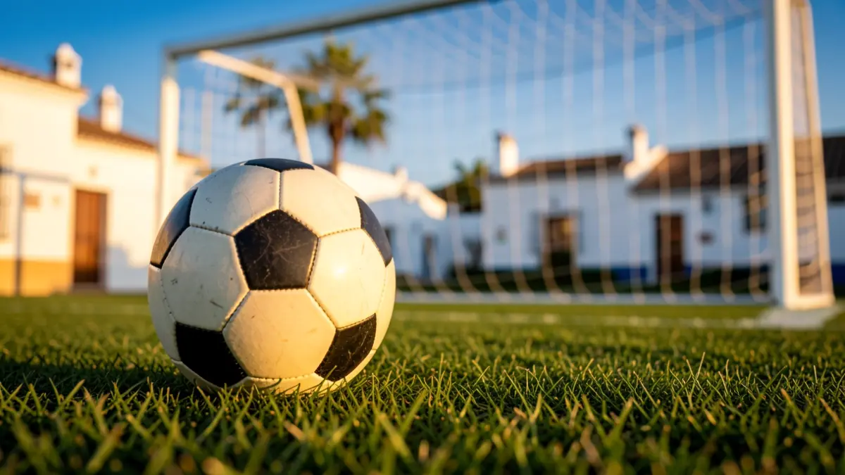 Imagen genérica de un balón de fútbol sobre césped.