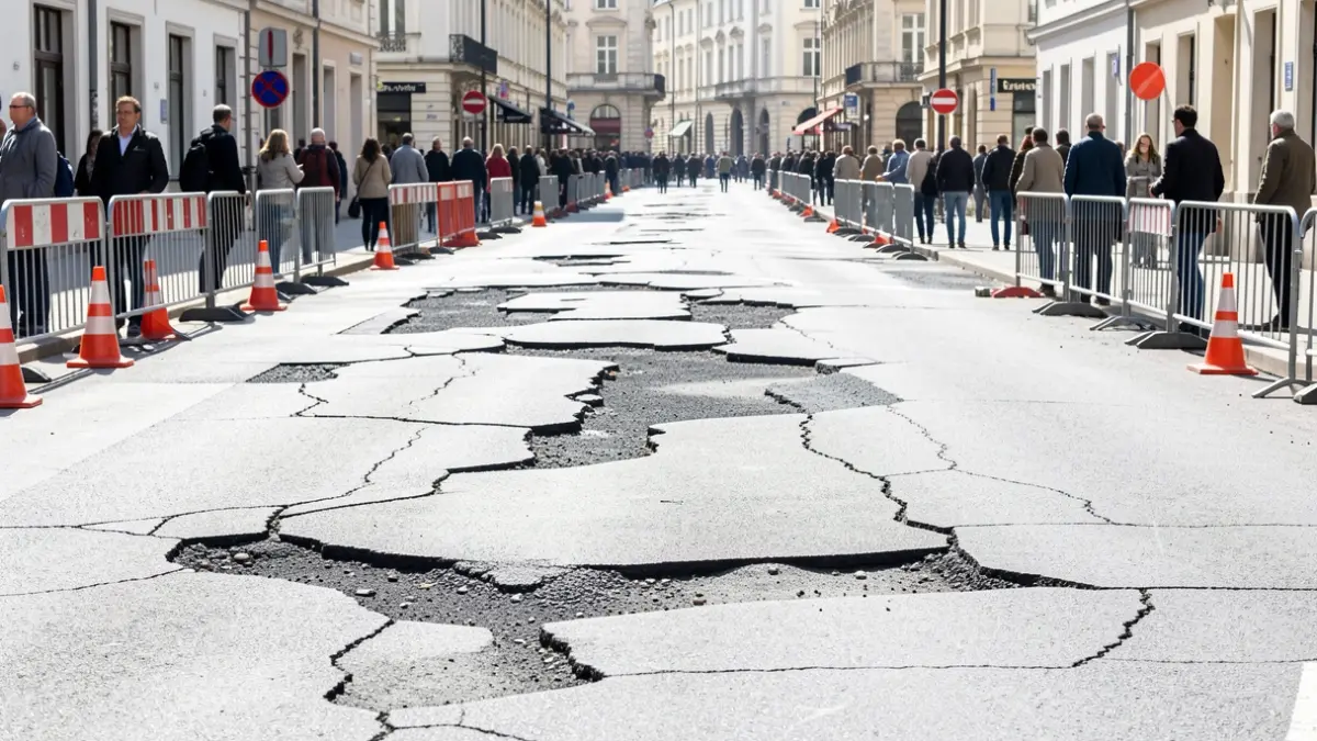Generic image of road repair work.