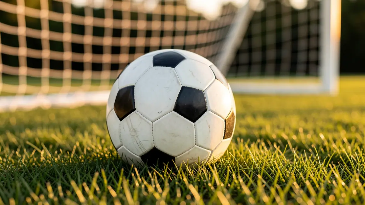 Imagen genérica de un balón de fútbol sobre césped.