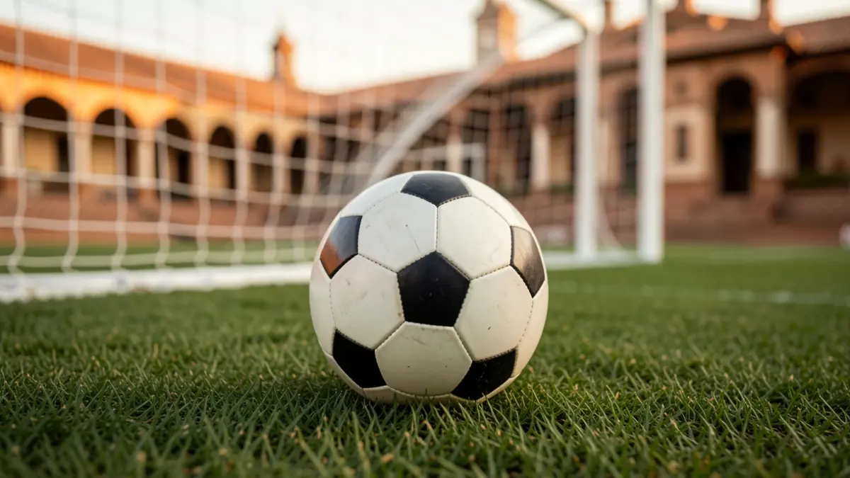 Imagen genérica de un balón de fútbol en un campo.