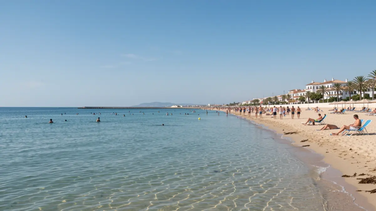 Imagen genérica de una playa andaluza con aguas aptas para el baño.