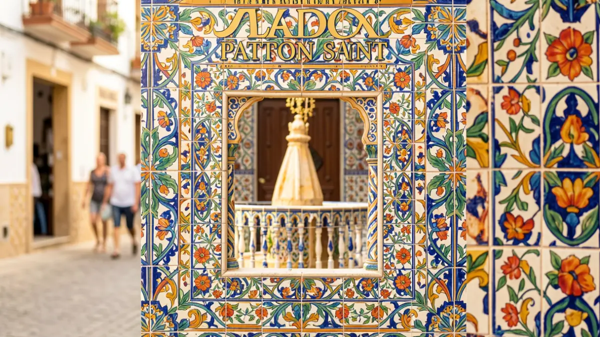Generic cover of Andalusian patron saint festival magazine.