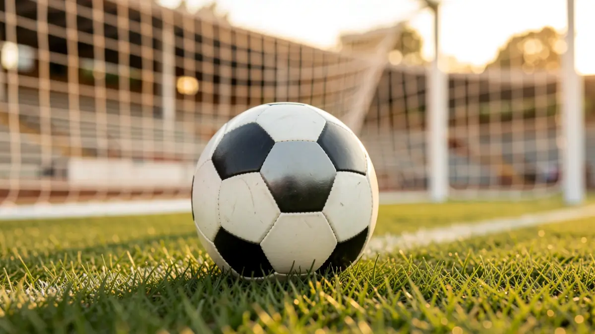 Imagen genérica de un balón de fútbol en un campo.