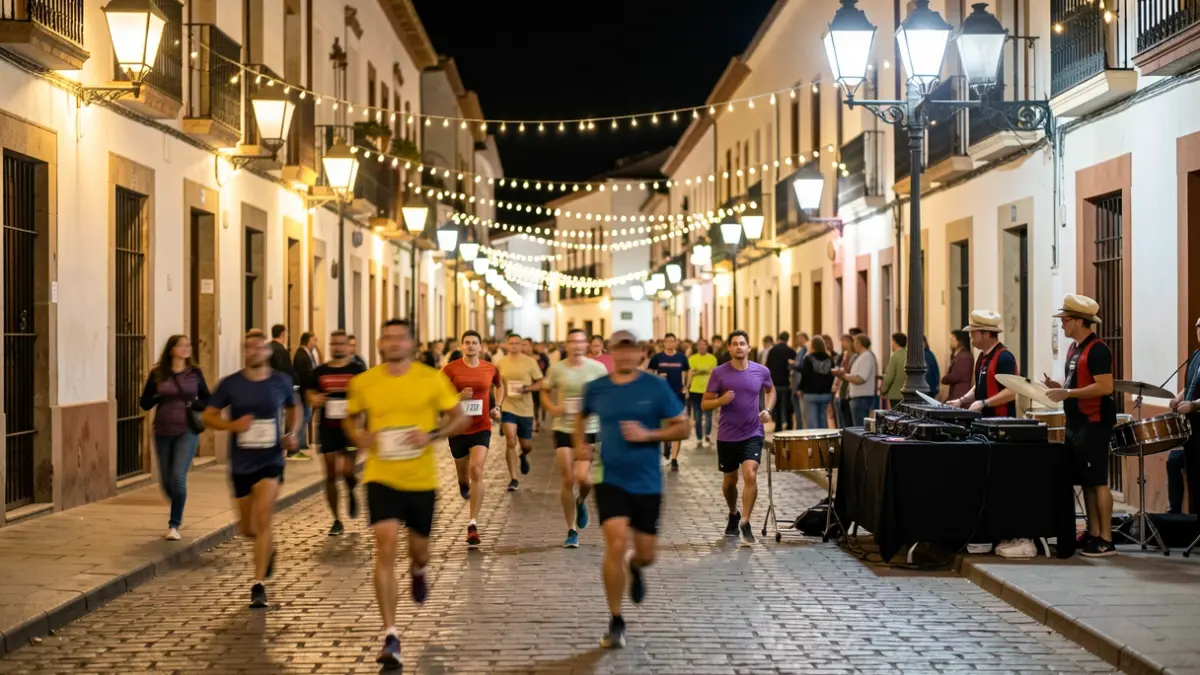 Night 5-kilometer race through the historic center of Lucena with a festive atmosphere.