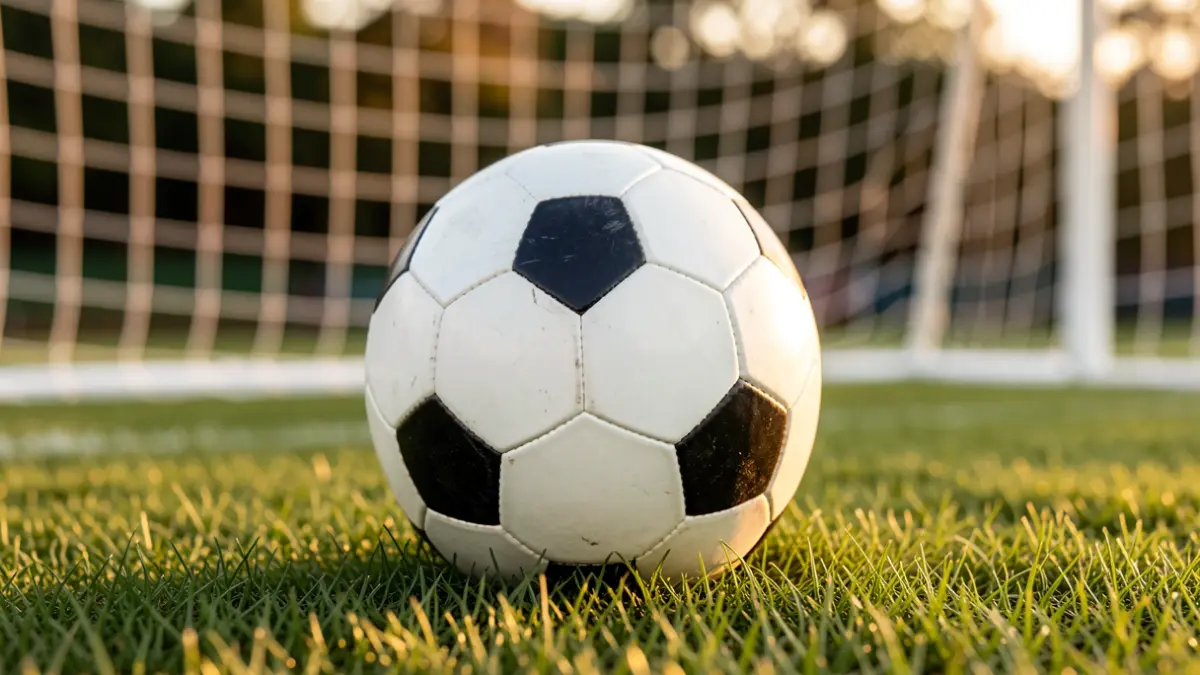 Imagen genérica de un balón de fútbol sobre césped.