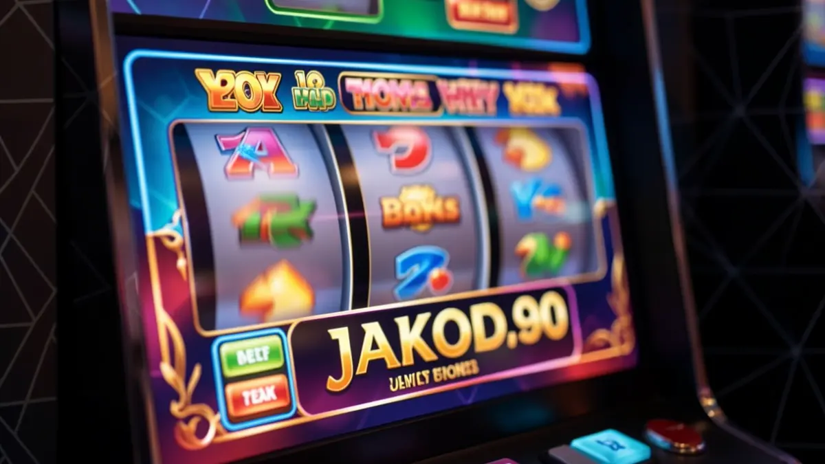 Interfaz de tragaperras online con símbolos de bonificación y jackpot.