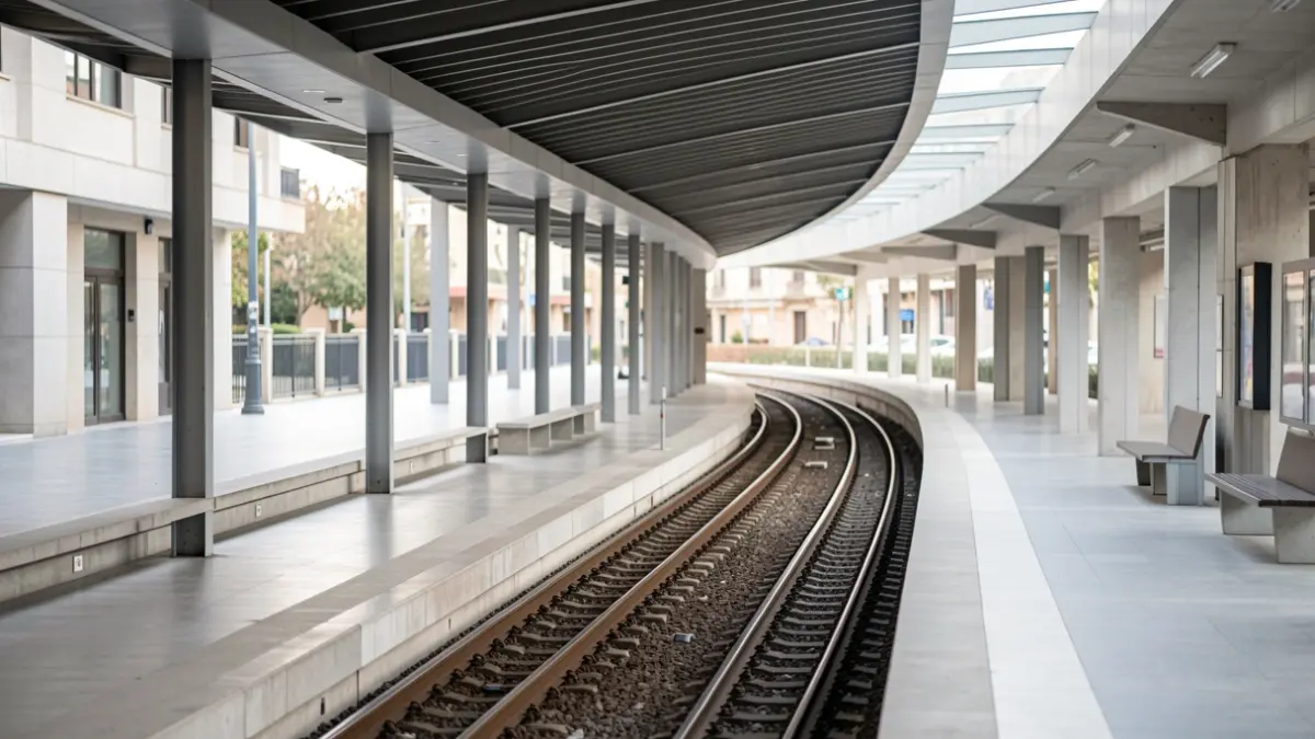 Imagen genérica de una estación de metro vacía en Andalucía.