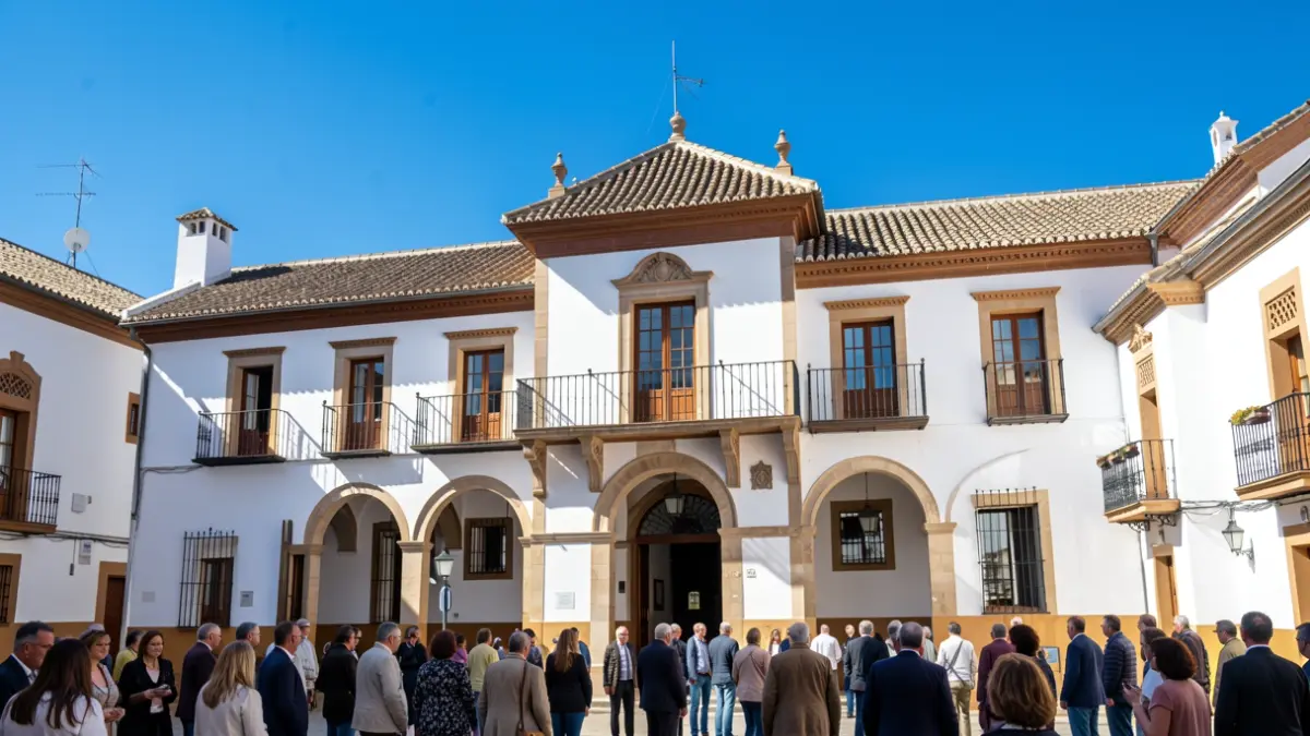Imagen genérica de la fachada de un ayuntamiento andaluz.