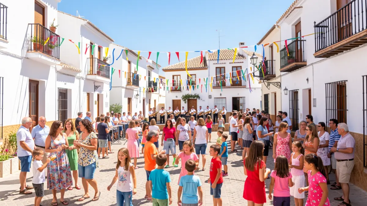 Imagen de la inauguración del Parque de las Familias en Mojácar con familias y niños disfrutando de la tarde.