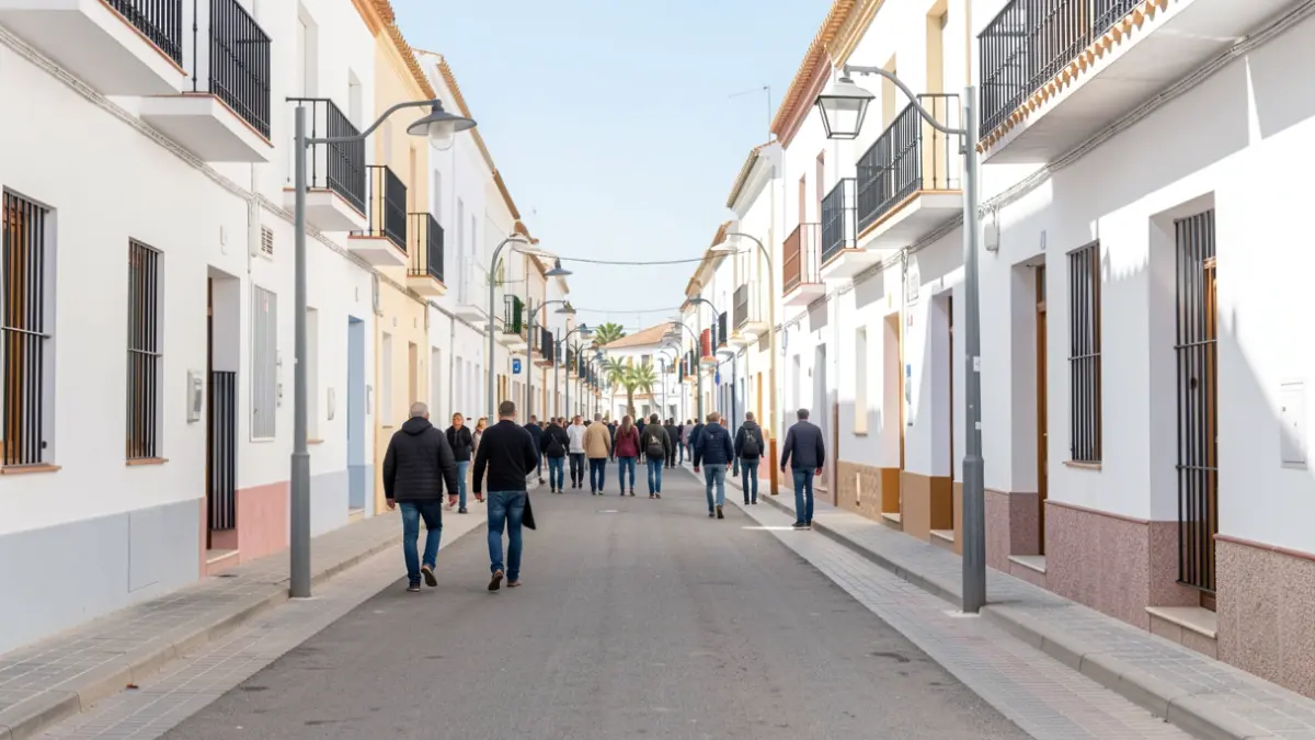 Imagen genérica de una calle remodelada en Motril, Andalucía.