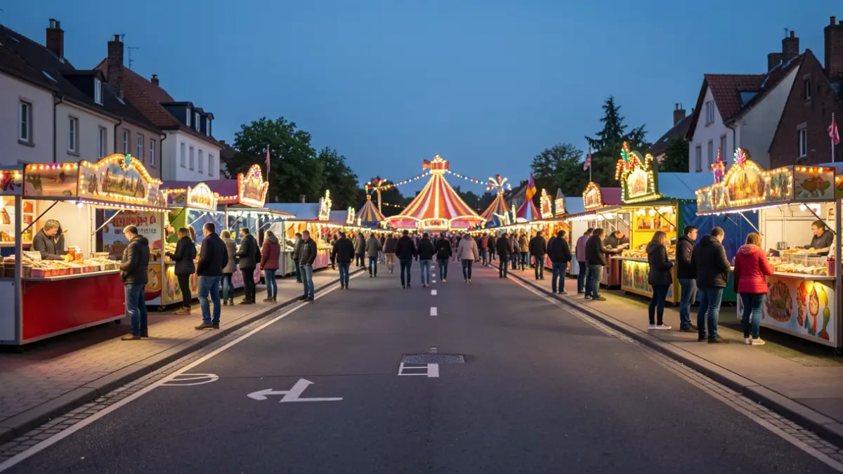 Recinto ferial de Motril con calles recién asfaltadas y mejoras de accesibilidad para las Fiestas Patronales.