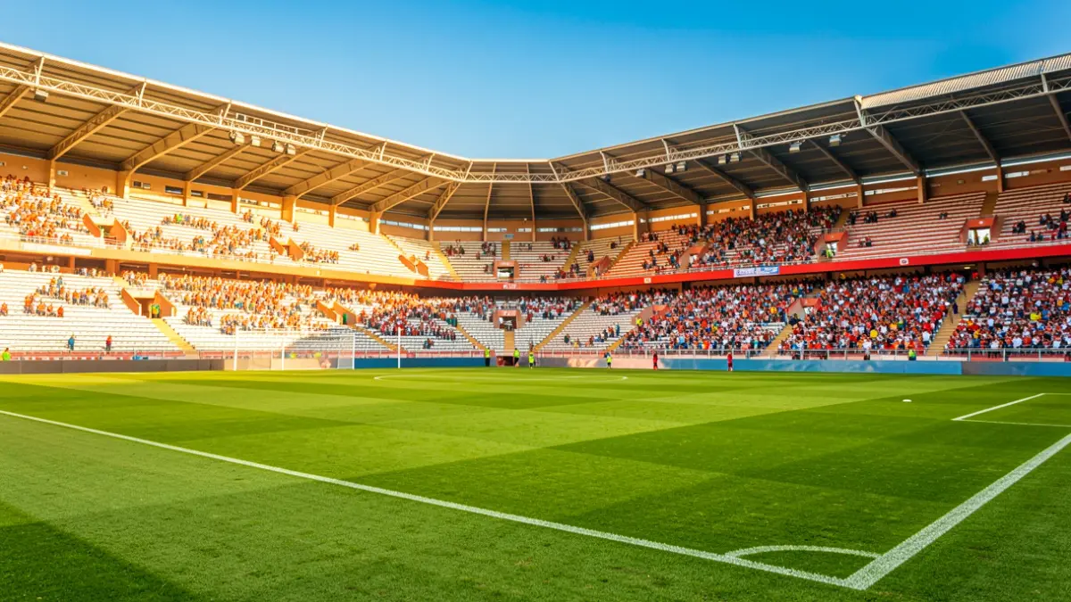 Generic image of a football field in Andalusia.