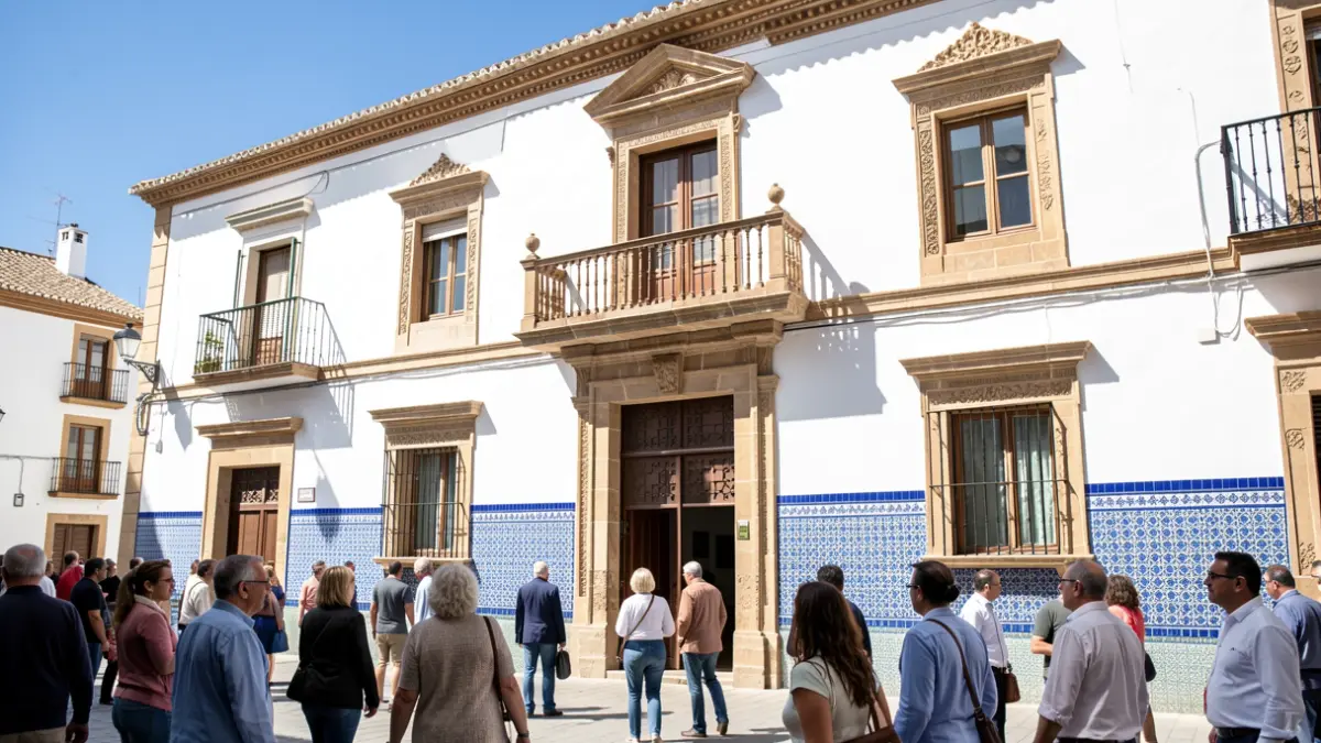 Fachada genérica de un ayuntamiento andaluz.