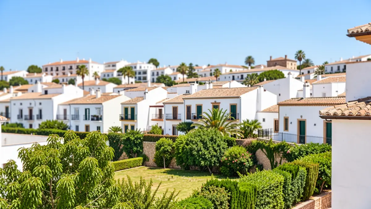 Clear sky over Velez-Malaga.