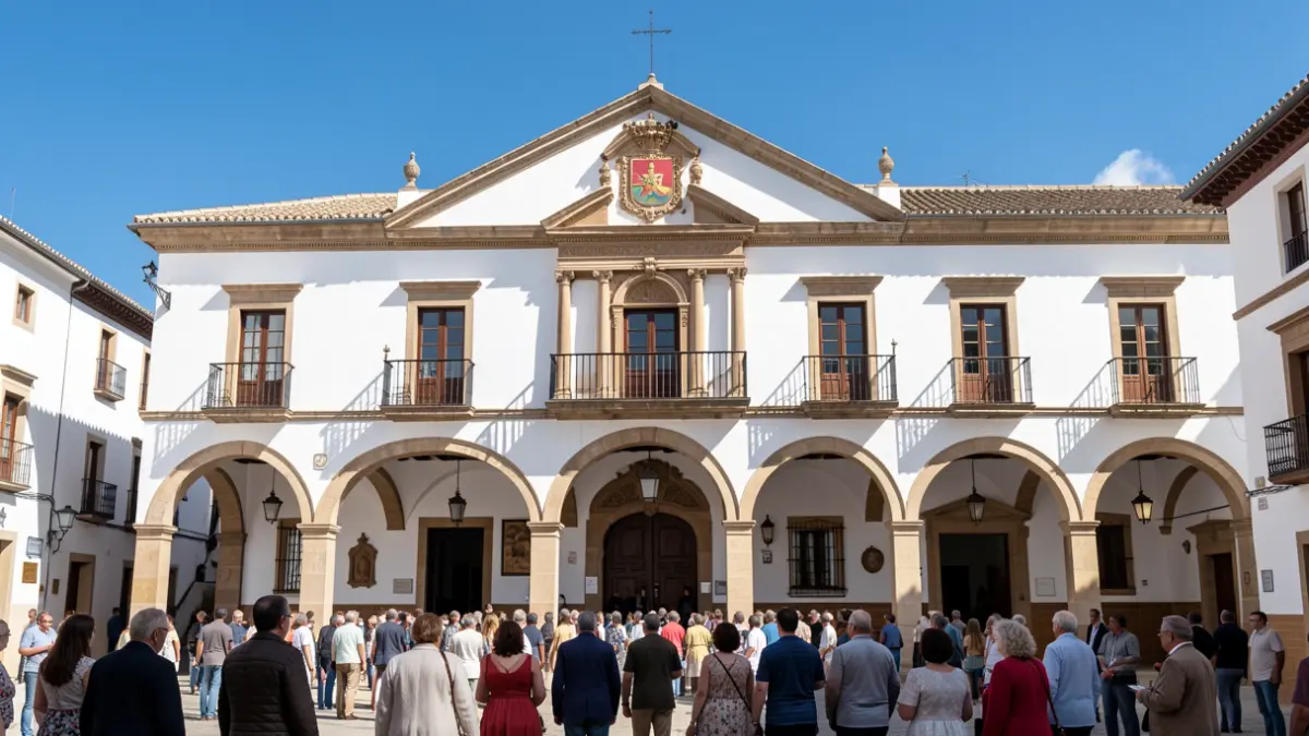 Fachada del Ayuntamiento de Priego de Córdoba.
