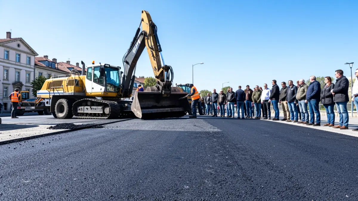 Generic image of road resurfacing works.