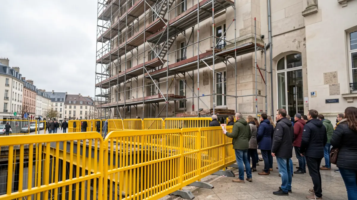 Generic image of construction work on a building.