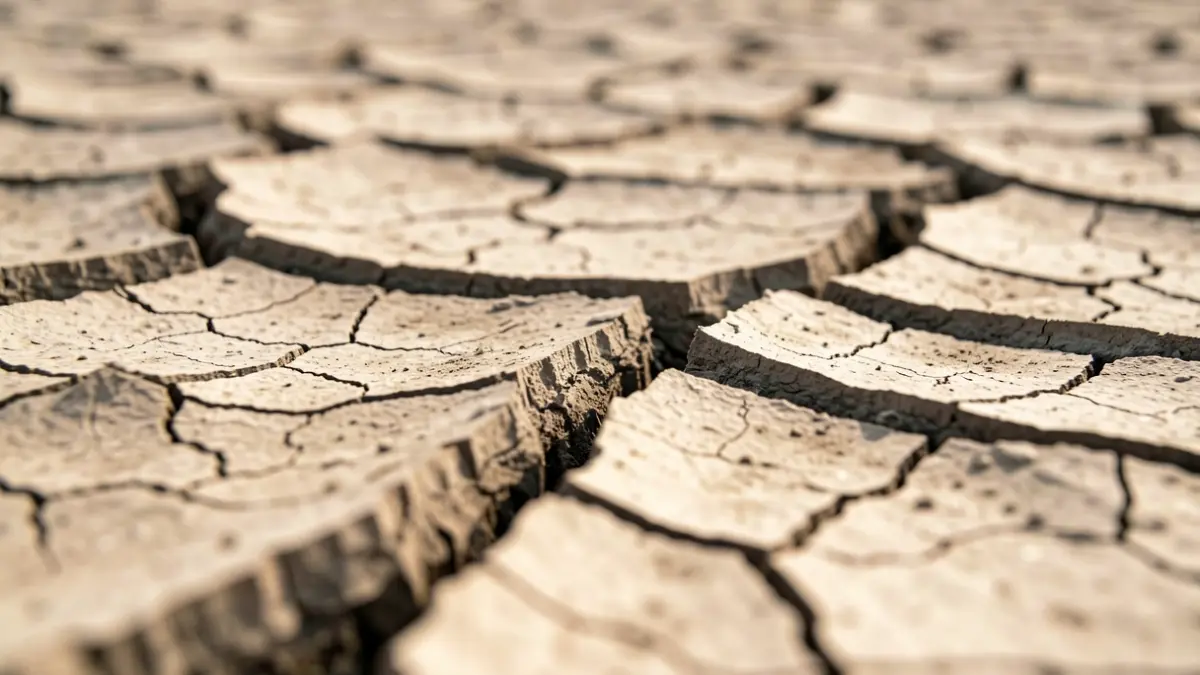 Generic image of cracked earth due to a natural disaster.