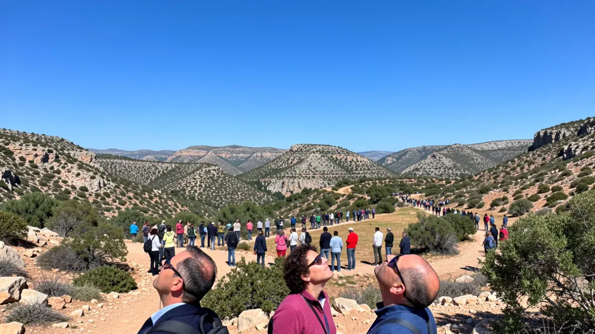 Imagen genérica de la Cañada del Lobo en Torremolinos durante un evento astronómico.