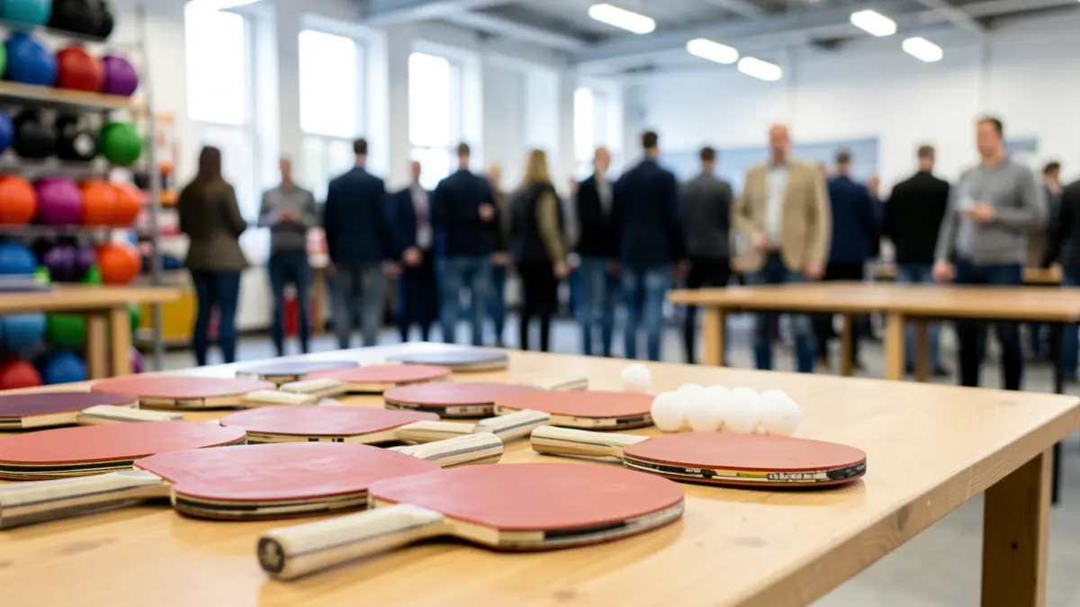 Generic image of table tennis equipment.