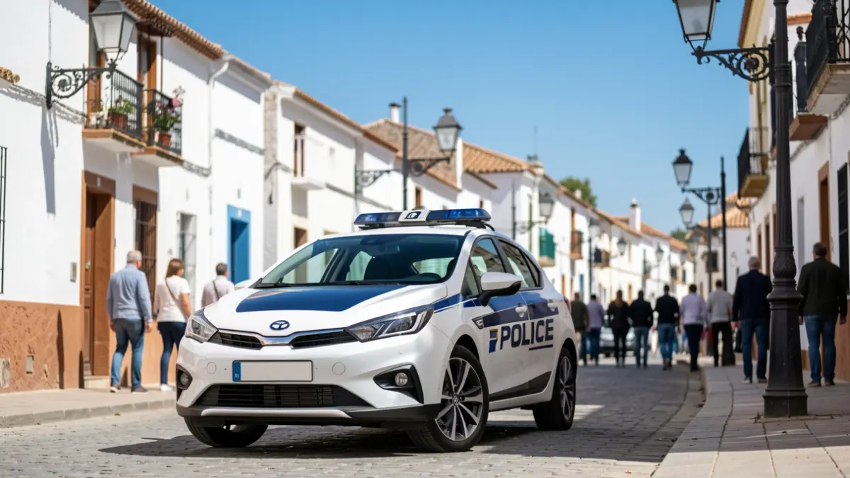 Imagen de un coche patrulla híbrido de última generación de la Policía Local de Alhaurín el Grande.