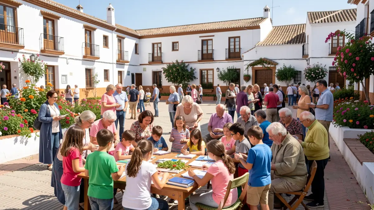 Imagen genérica de un campus intergeneracional en un pueblo andaluz.