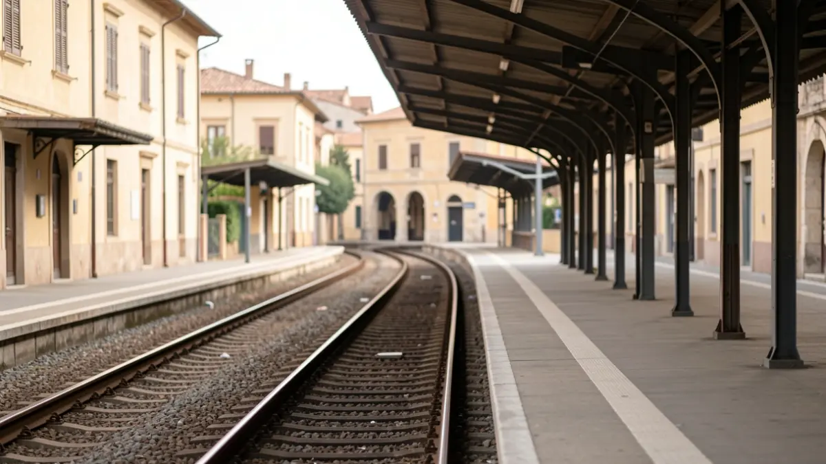 Generic image of a transport station with platforms and tracks.