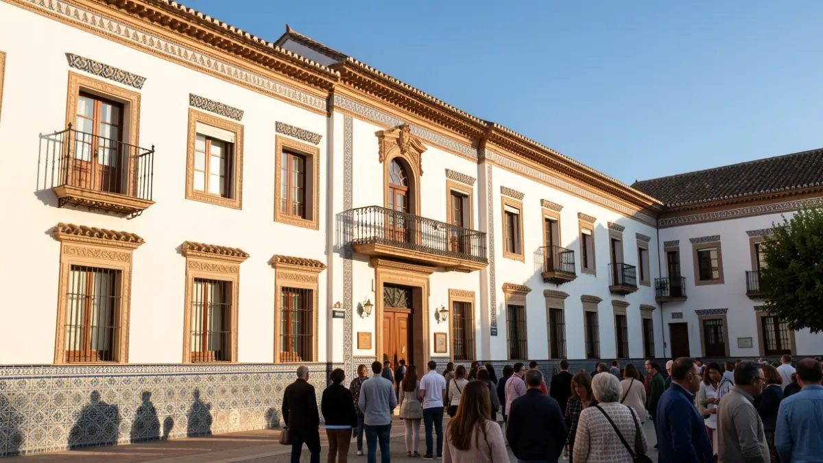 Facade of an Andalusian high school.