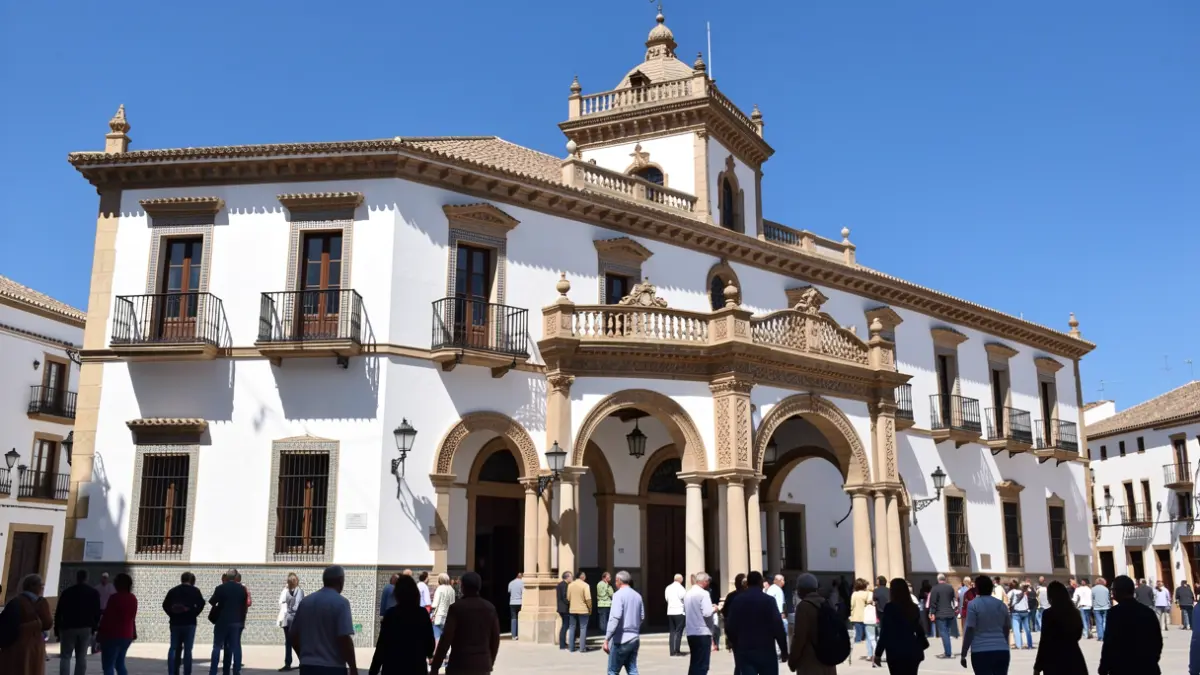 Fachada del Ayuntamiento de Villa del Río.