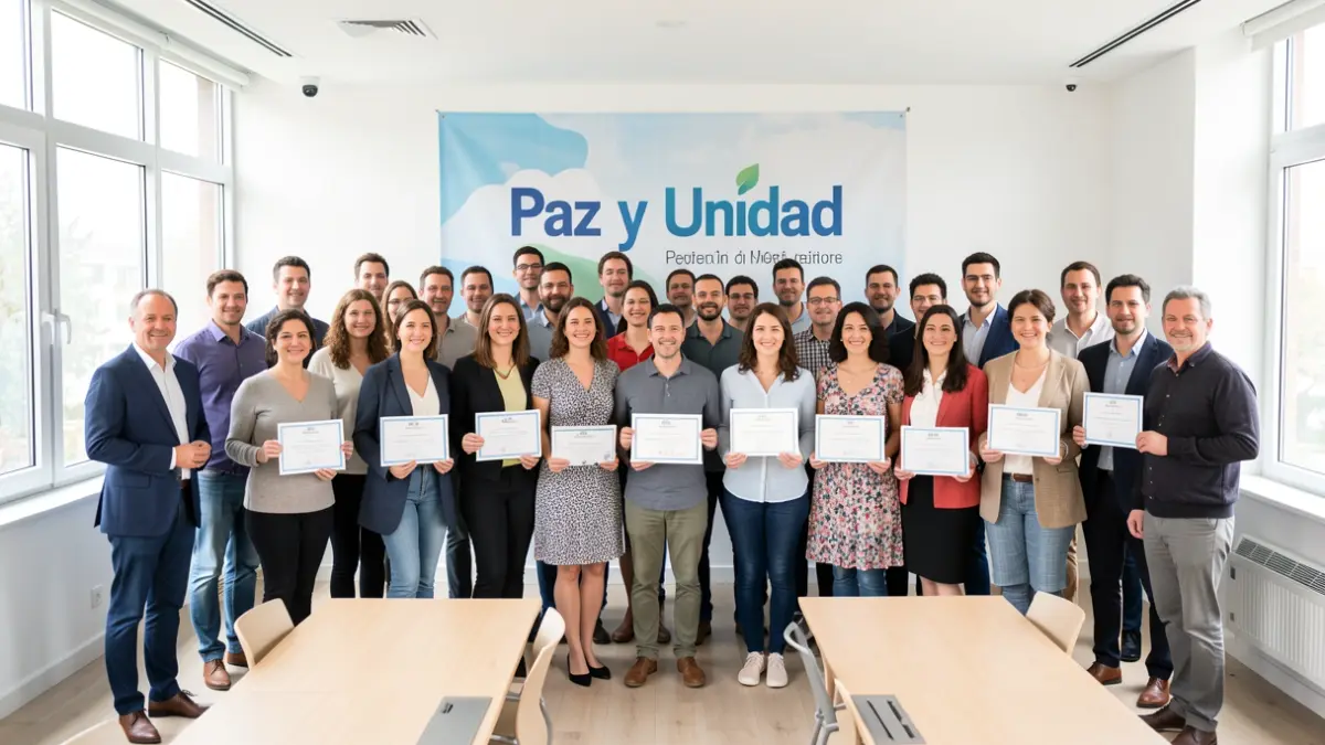 Image of a Peace Embassy appointment ceremony in Algeciras.