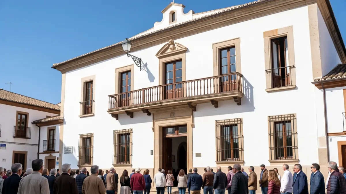 Fachada del Ayuntamiento de Hornachuelos.