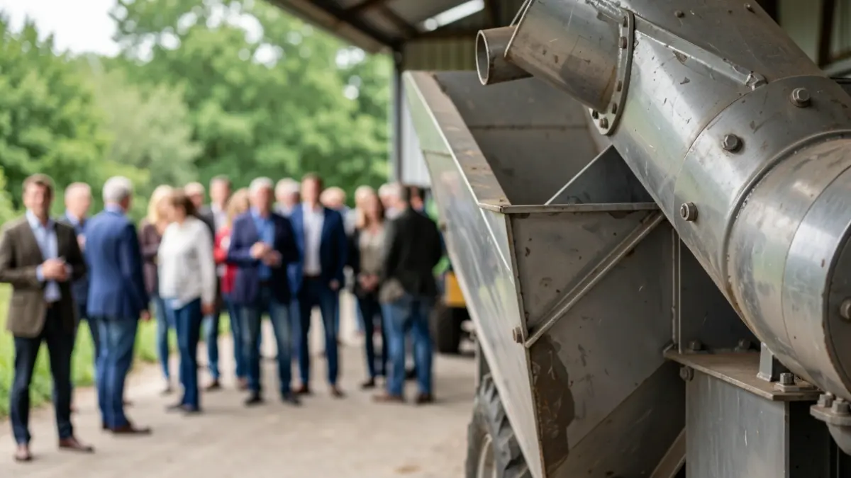 Máquina biotrituradora industrial para triturar restos vegetales.