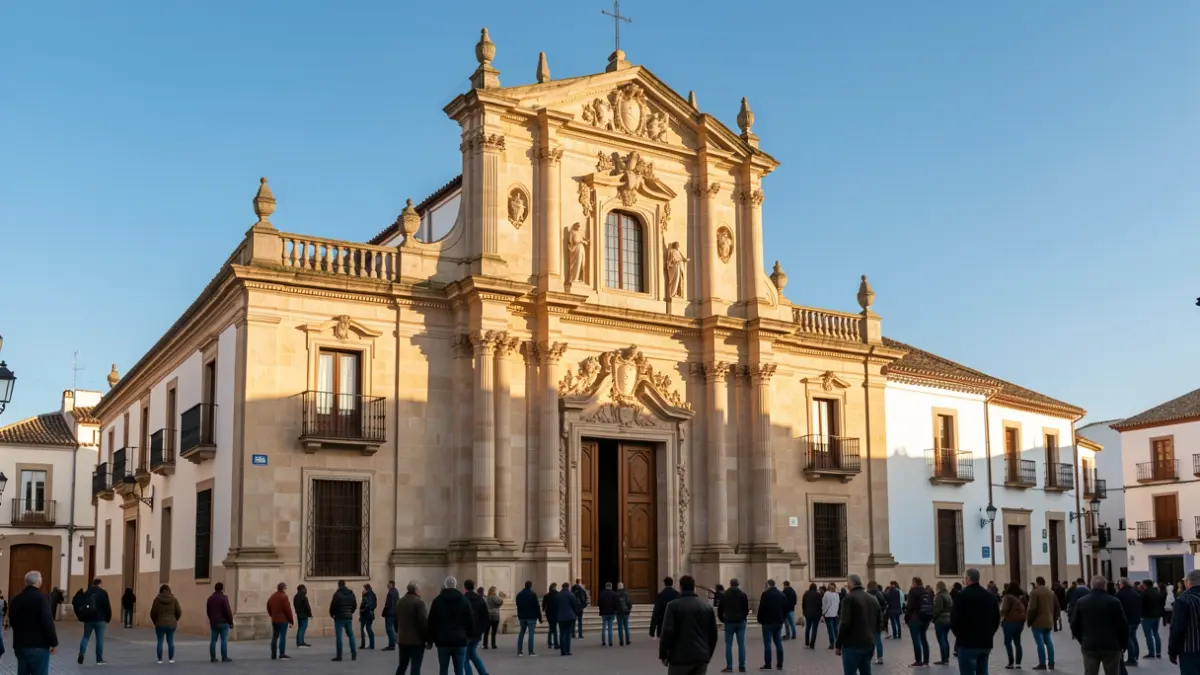 Facade of the Church of the Incarnation in Bailén.
