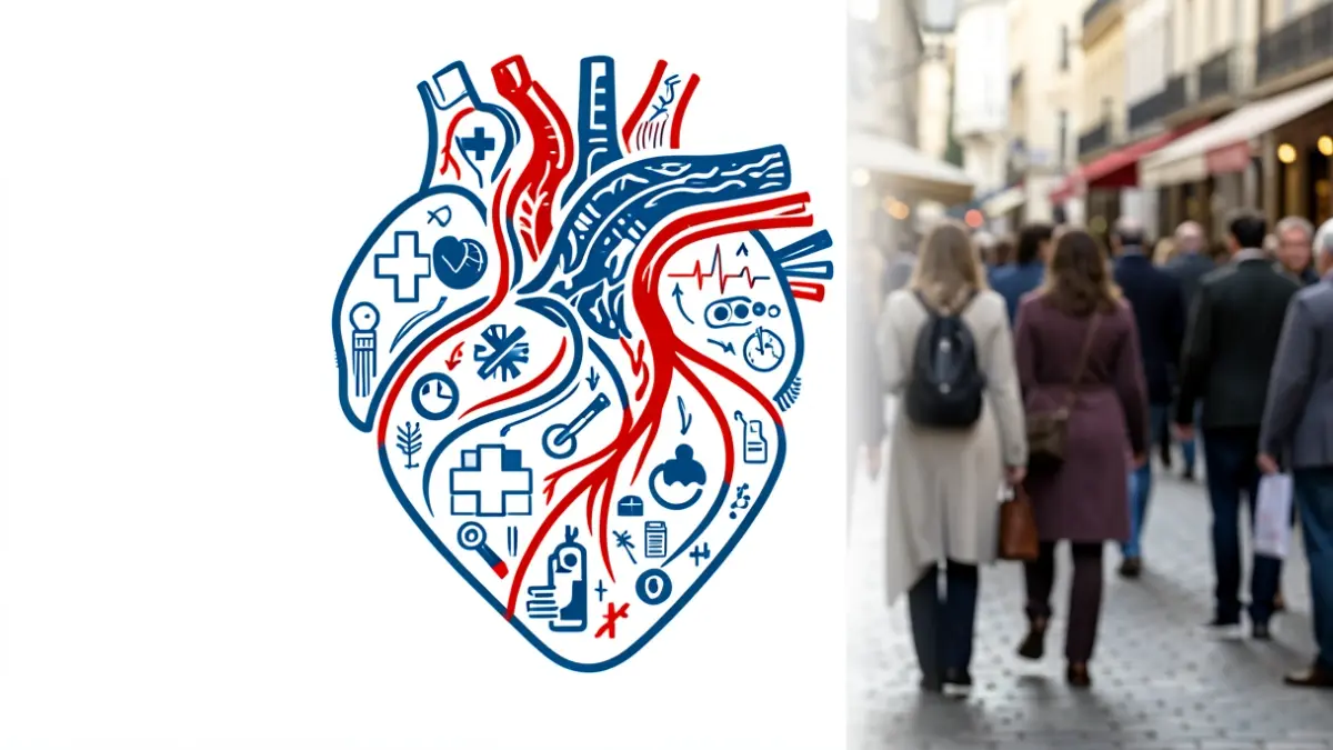 Generic image of a stylized heart with medical symbols.
