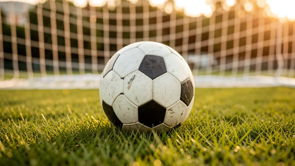Imagen genérica de un balón de fútbol sobre césped.