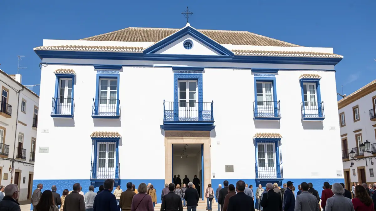 Facade of an art gallery in Andalusia.