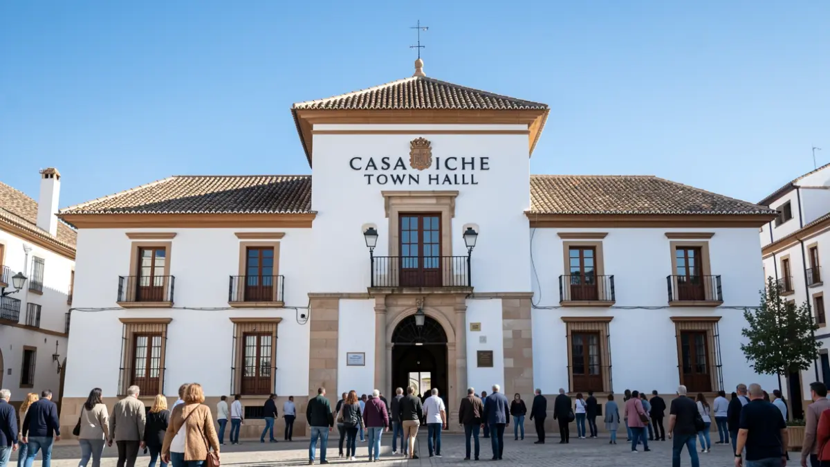 Facade of the Casariche Town Hall.