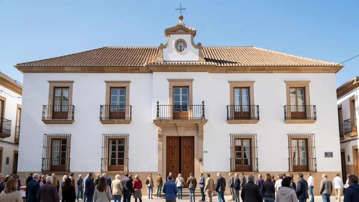 Fachada del Ayuntamiento de Casariche.