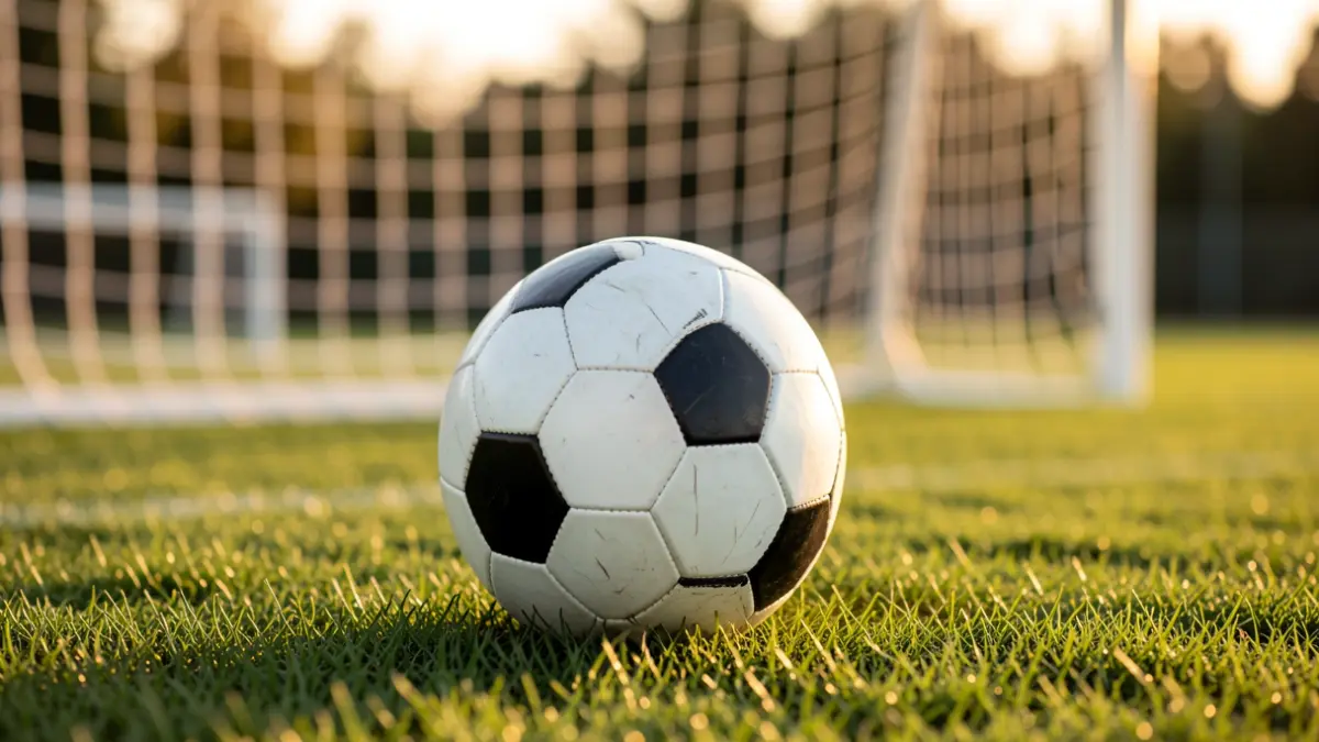Imagen genérica de un balón de fútbol sobre césped.