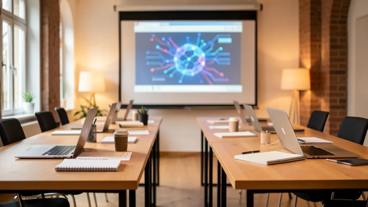 Generic image of an artificial intelligence training workshop.