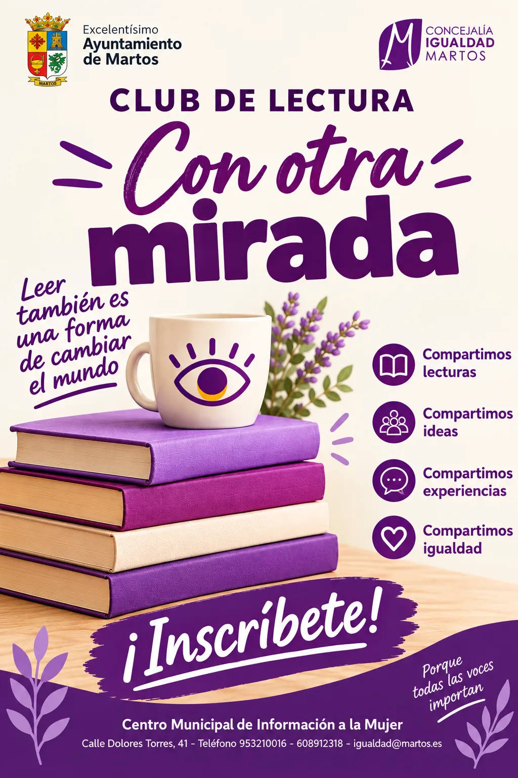 Club de Lectura Feminista en Martos: 'Con Otra Mirada' impulsa la reflexión
