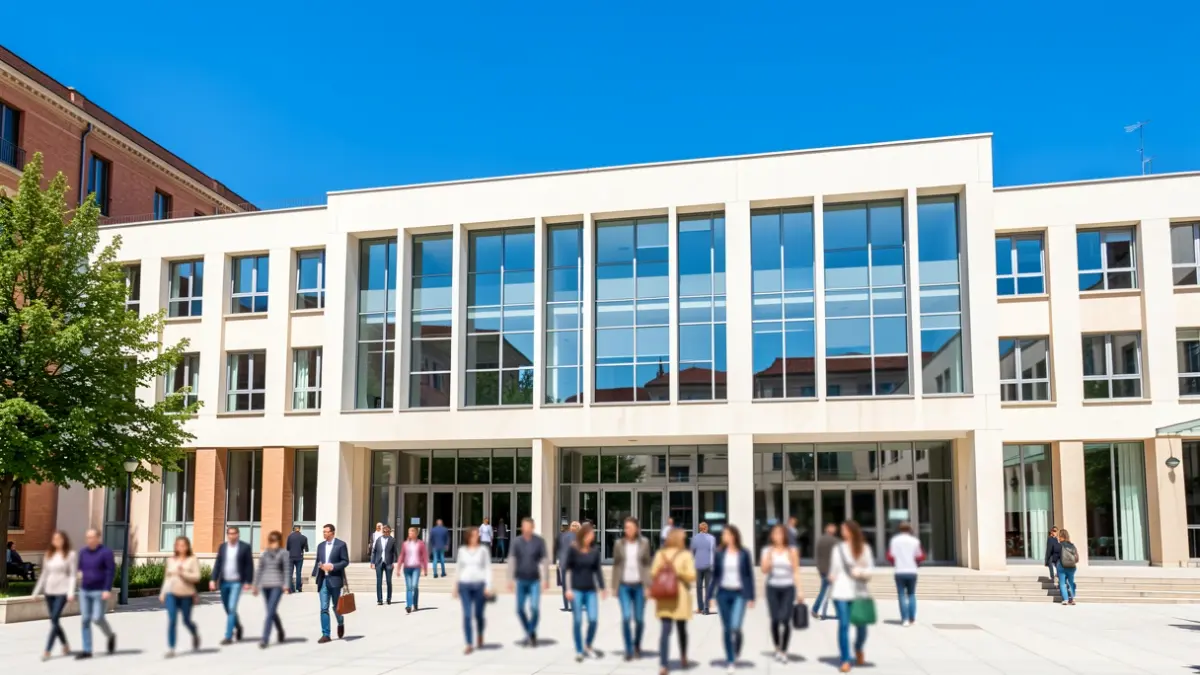 Imagen genérica de un edificio universitario moderno en Andalucía.